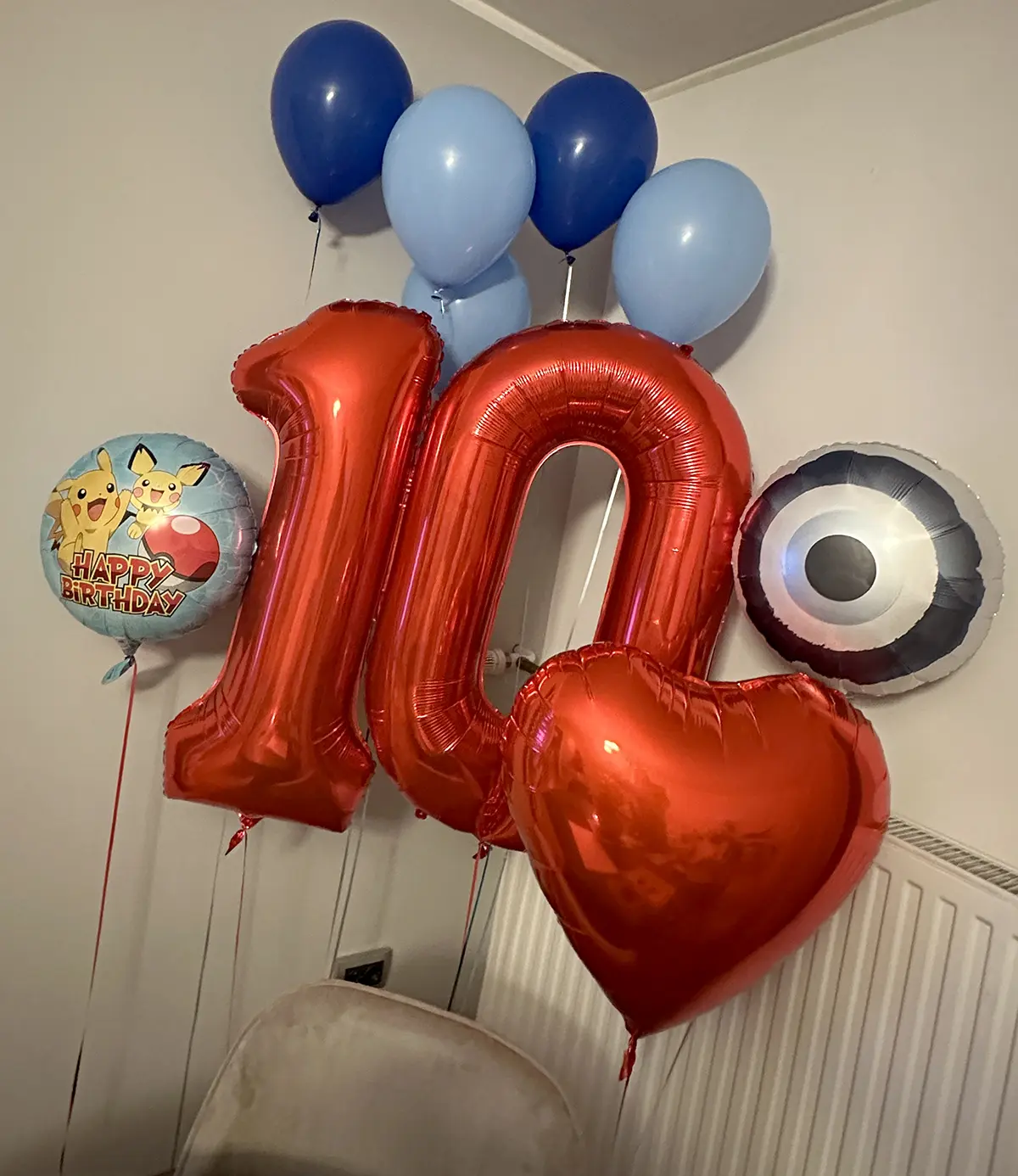 Ballondekoration für einen Kindergeburtstag