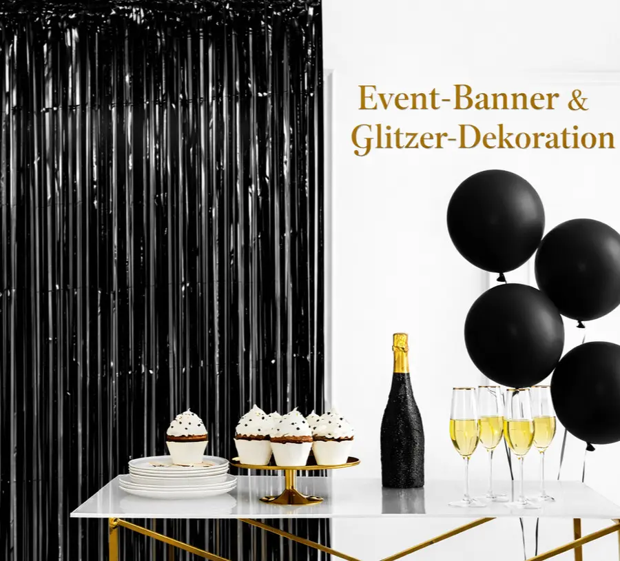 Glitzerdekoration und Eventzubehör