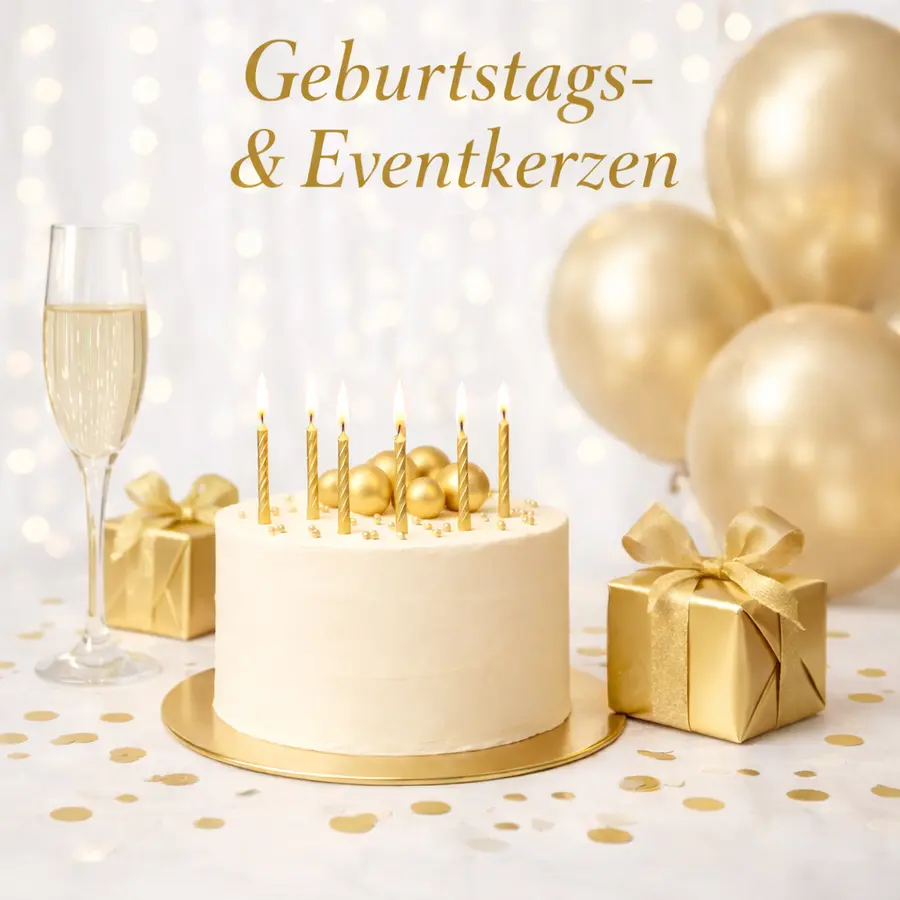 Geburtstags- und Zahlenkerzen
